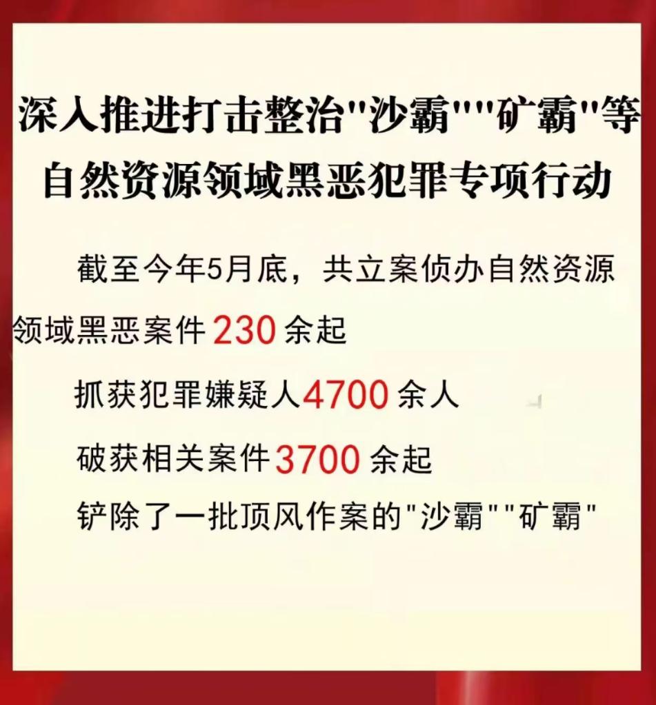 公安机关打击整治“沙霸”“矿霸”破案3700余起