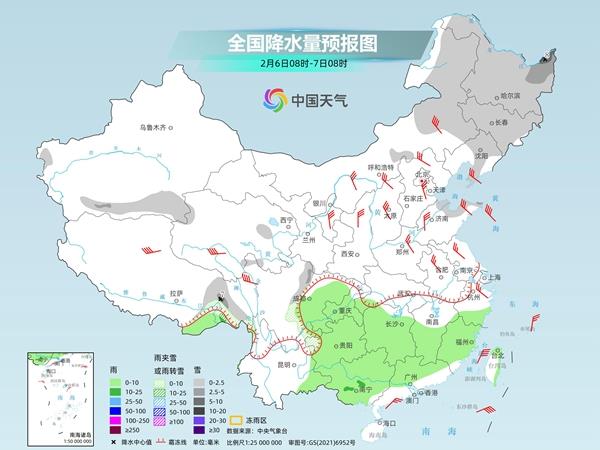 蛇年首场寒潮今起携大风降温登场 北方风力强劲南方降水增多