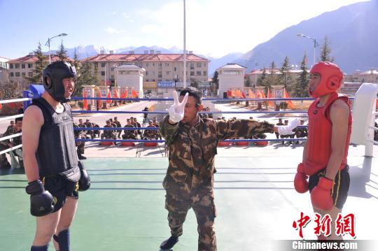 武警西藏总队林芝支队搏击比武砺精兵