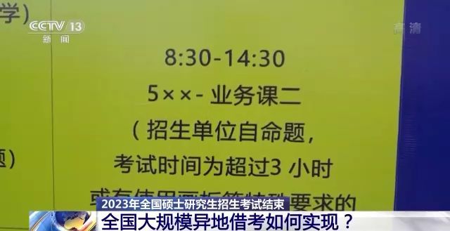 2023年研考结束 全国大规模异地借考如何实现？