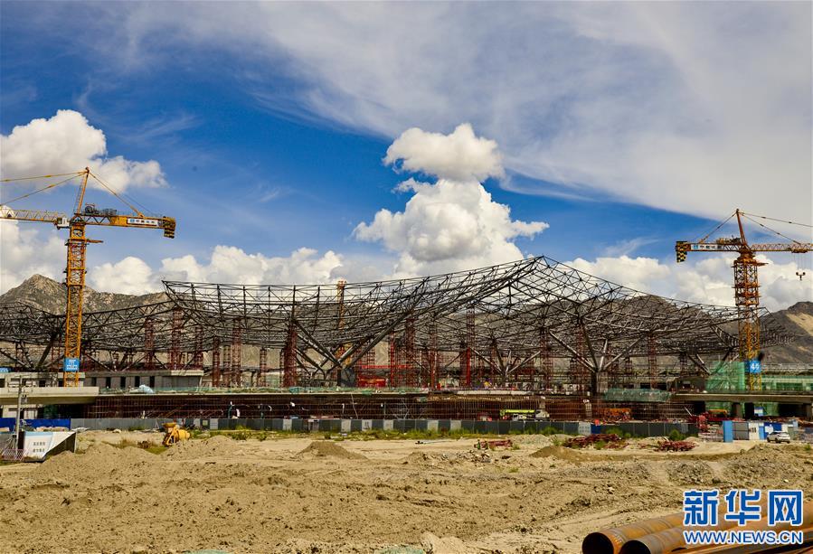 （图文互动）（2）西藏拉萨贡嘎国际机场新建T3航站楼钢结构封顶